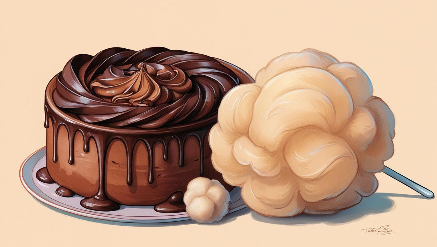 BARBE A PAPA GÂTEAU CHOCOLAT 60G BARBE