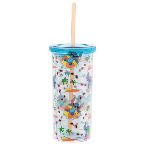 Lot de paillettes Lilo & Stitch Ocean Palm Toss 20 oz. Grande tasse froide Confiserie et cie