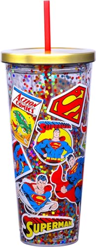 SUPERMAN 32OZ GLITTER Spoontiques