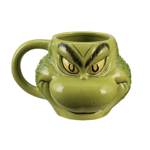 Dr Seuss The Grinch Big Face Sculpted 16 Oz Mug Confiserie et cie