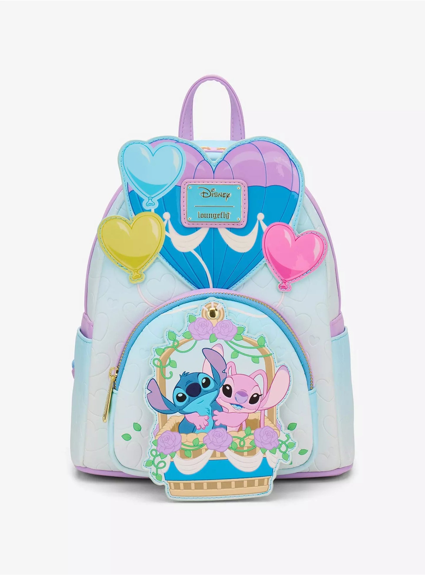Loungefly Disney – Mini sac à dos Angel & Stitch en montgolfière