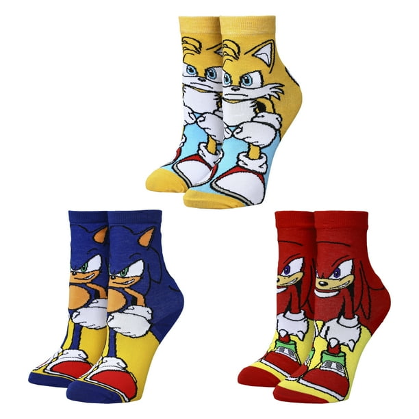 SEGA SONIC - Sonic the Hedgehog Youth Socks 3 Pack Ma boutique