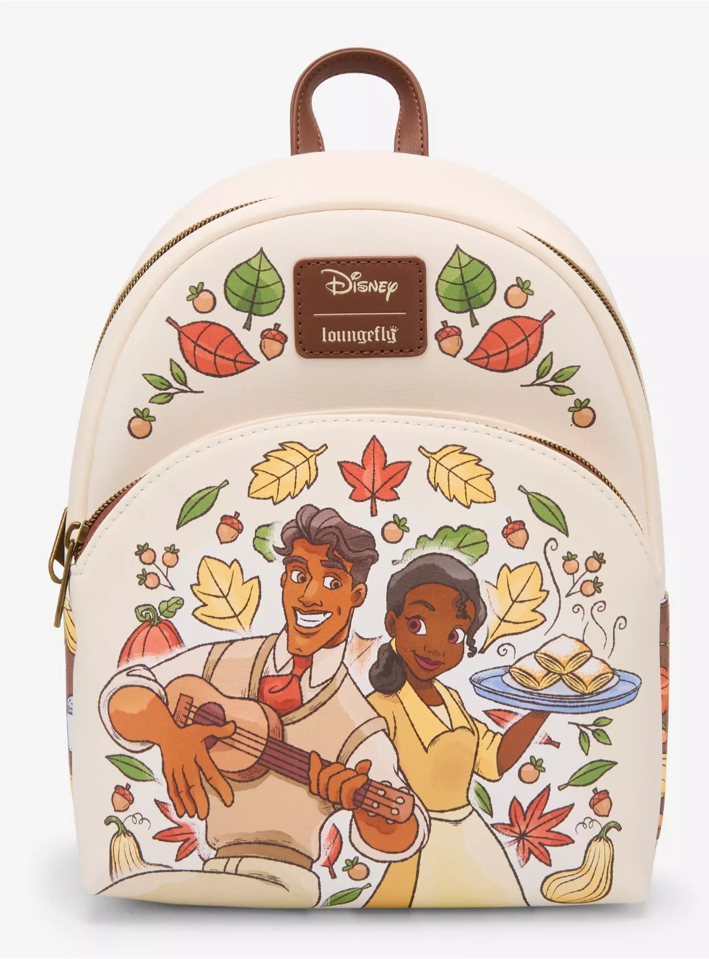 Mini sac à dos Loungefly Disney La Princesse et la Grenouille – Feuilles d’automne