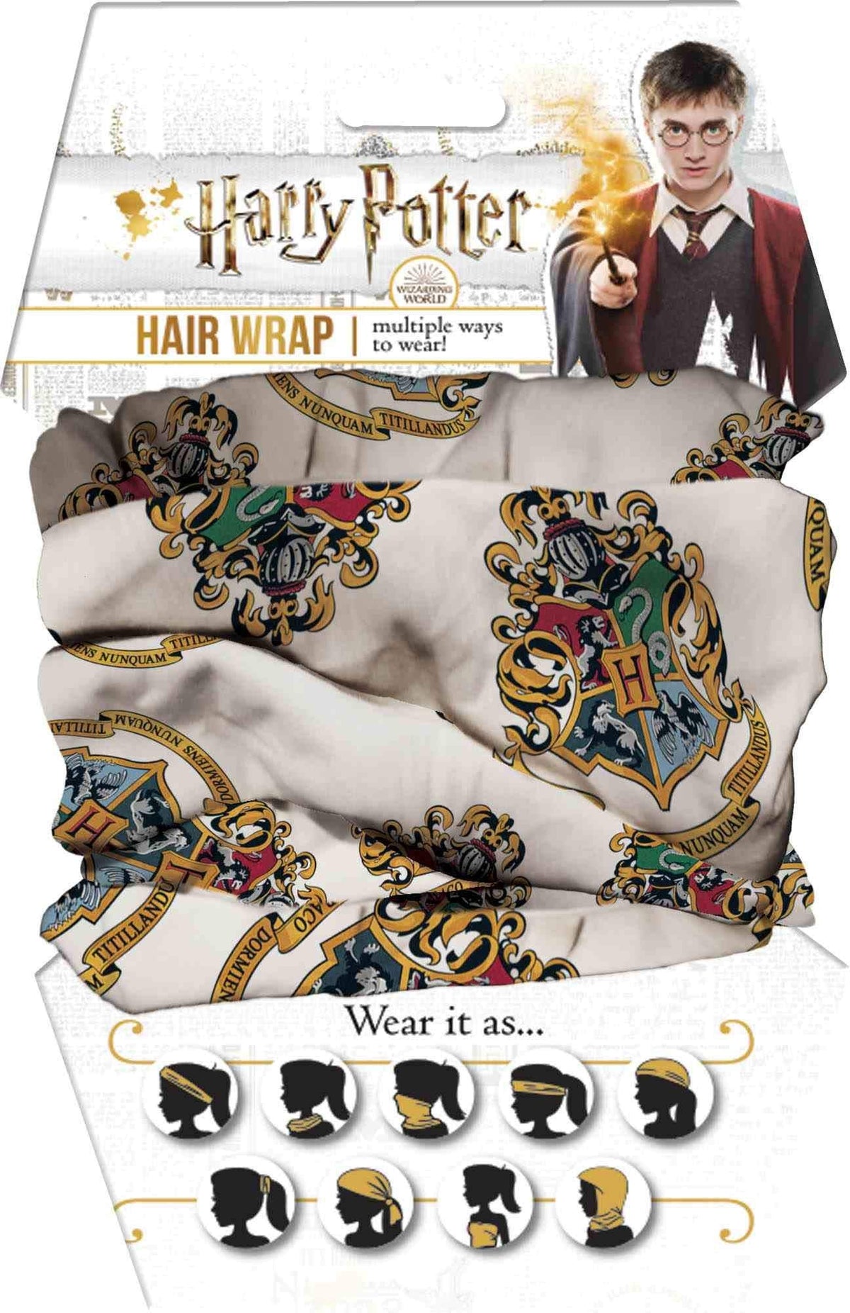HOGWARTS CREST HAIR WRA Ma boutique