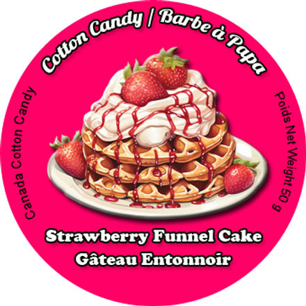 barbe a papa gateau fraise