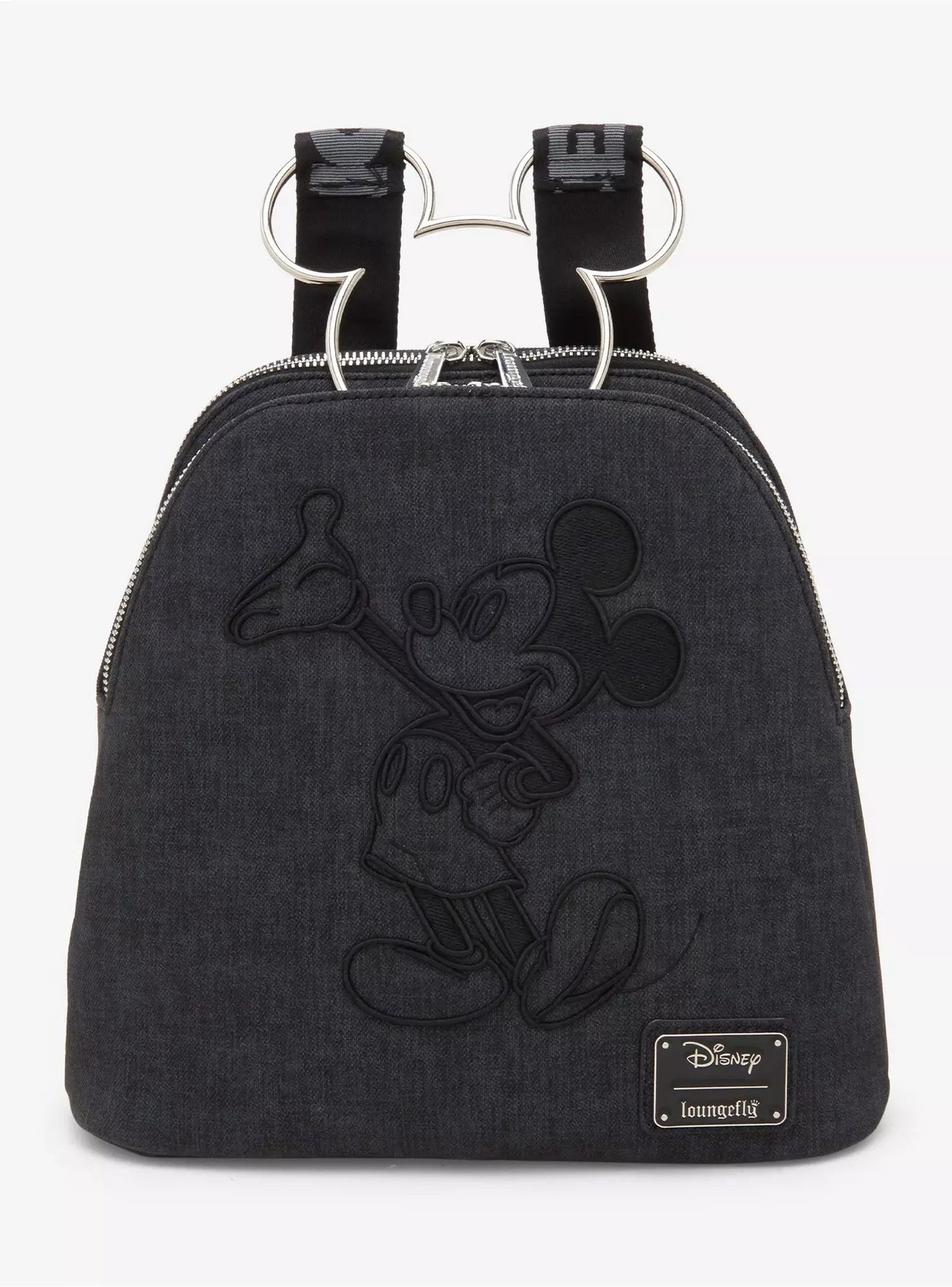 Loungefly Disney Mickey Mouse Figural Denim Mini Backpack HT/BL