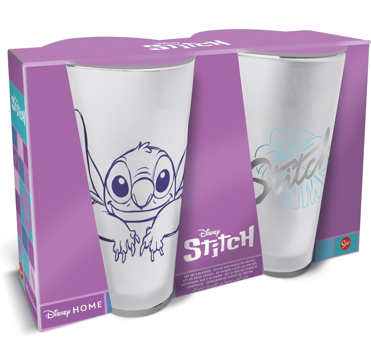 STITCH YOUNG ADULT 2 PCS GLASS CASUAL Danawares