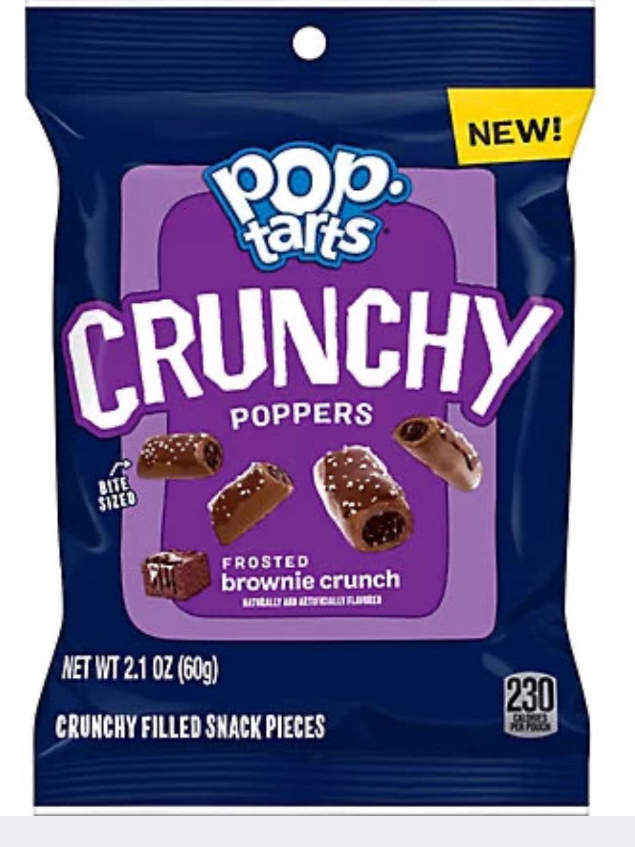 Pop Tarts Crunchy Poppers Frosted Brownie Crunch 2.1oz