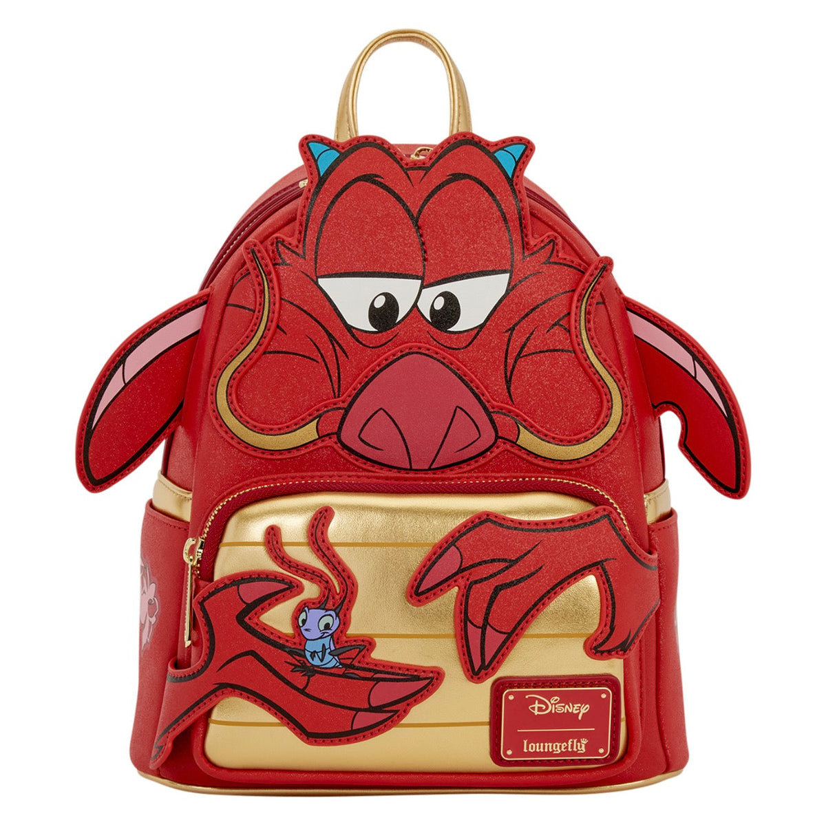 Loungefly Mulan Mushu Glitter Cosplay Mini Backpack HT/BL