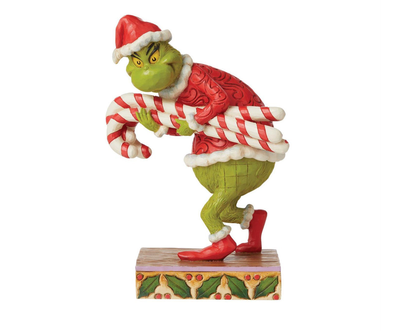 Grinch Stealing Candy Canes Enesco