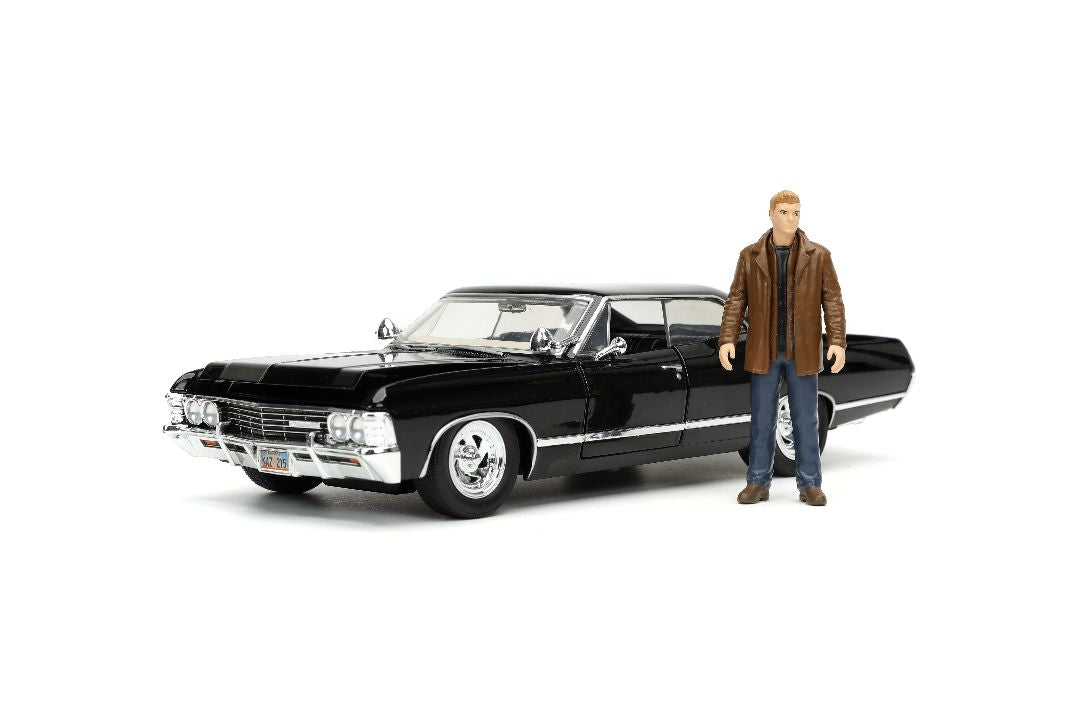 Jada 1/24 "Hollywood Rides" Supernatural 1967 Impala w/ Dean HPD