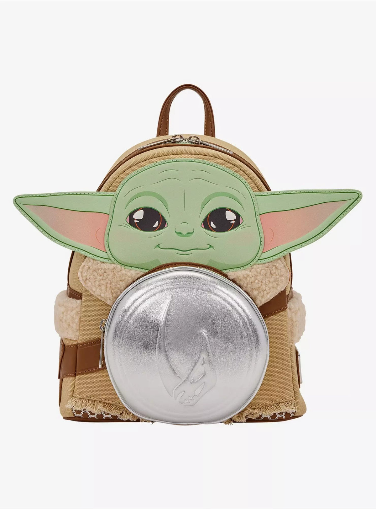 Loungefly Star Wars The Mandalorian Grogu & Armor Figural Mini Backpack HT/BL