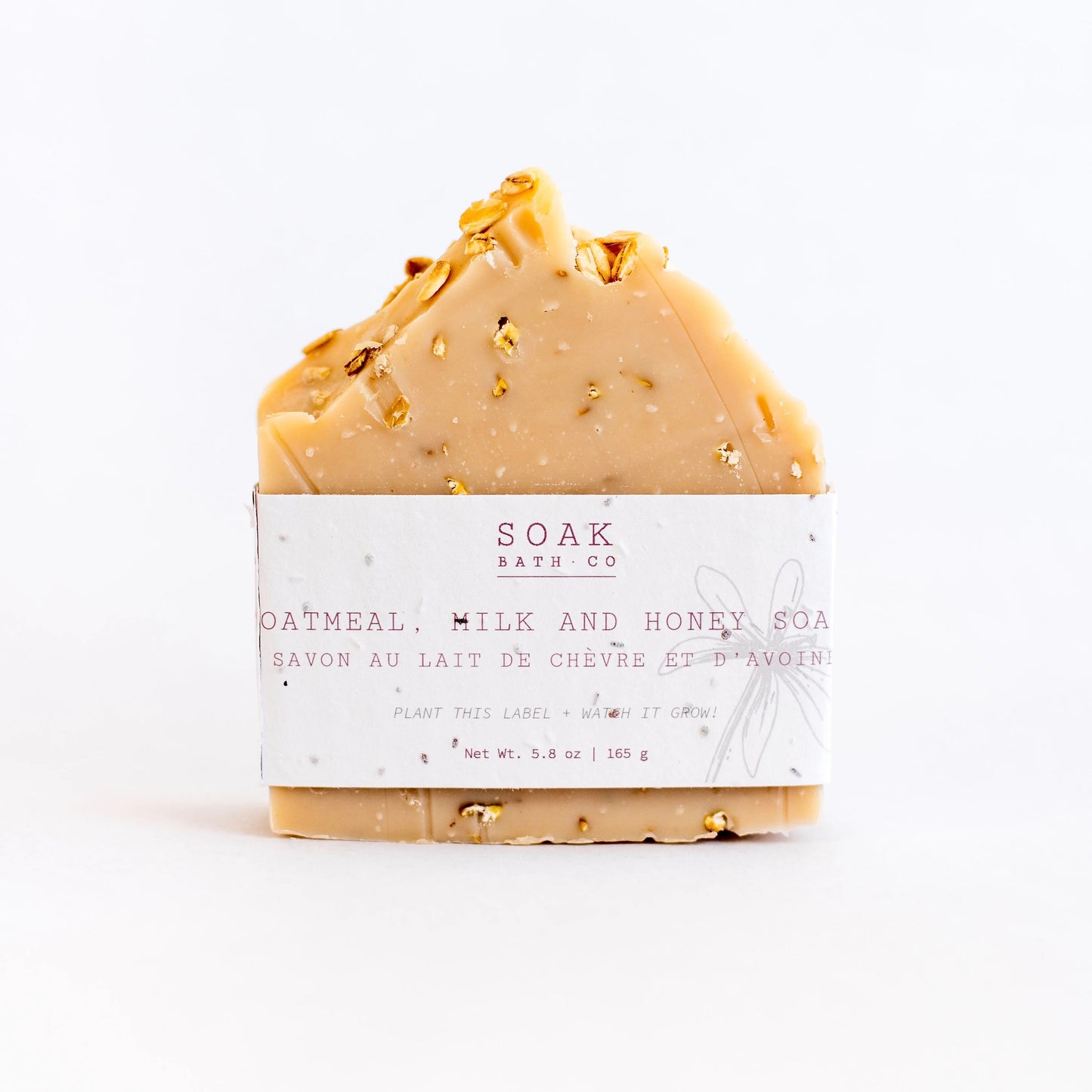 Oatmeal milk honey Soap bar Soak bath