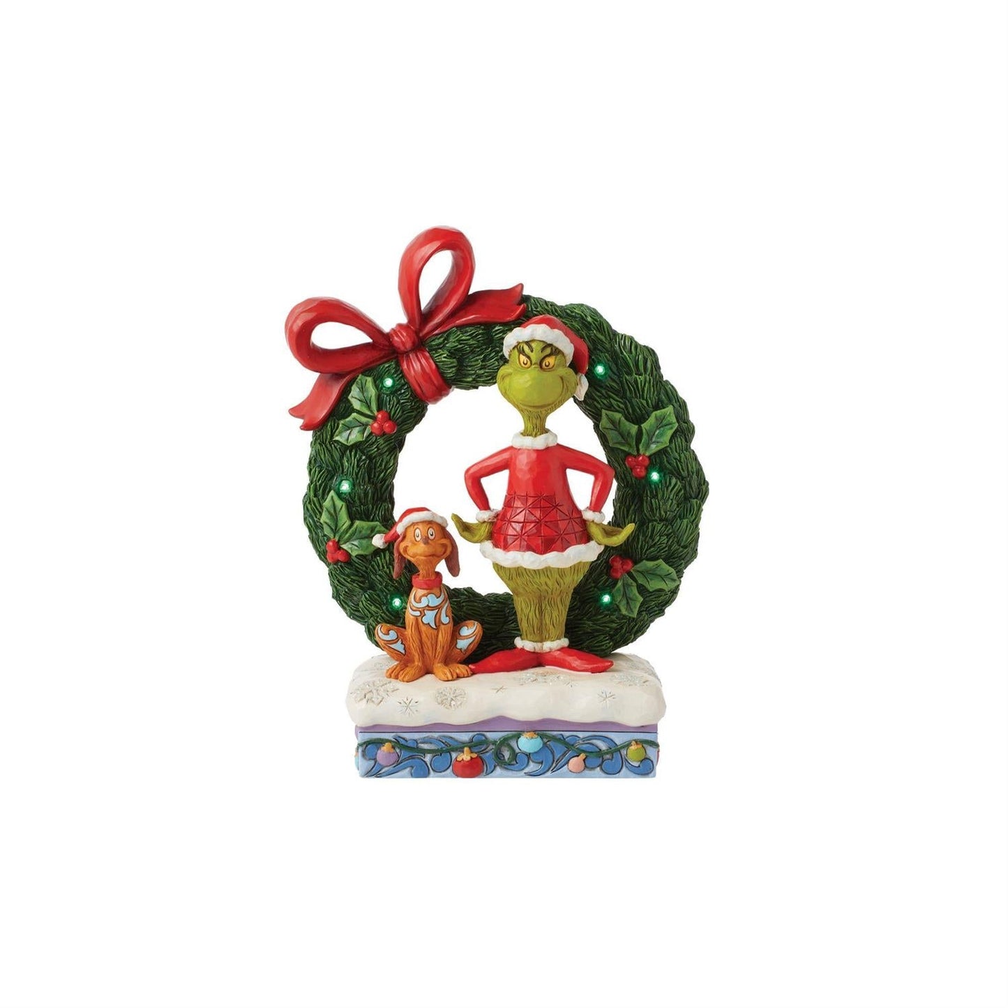 Grinch & Max in Wreath Fig Enesco