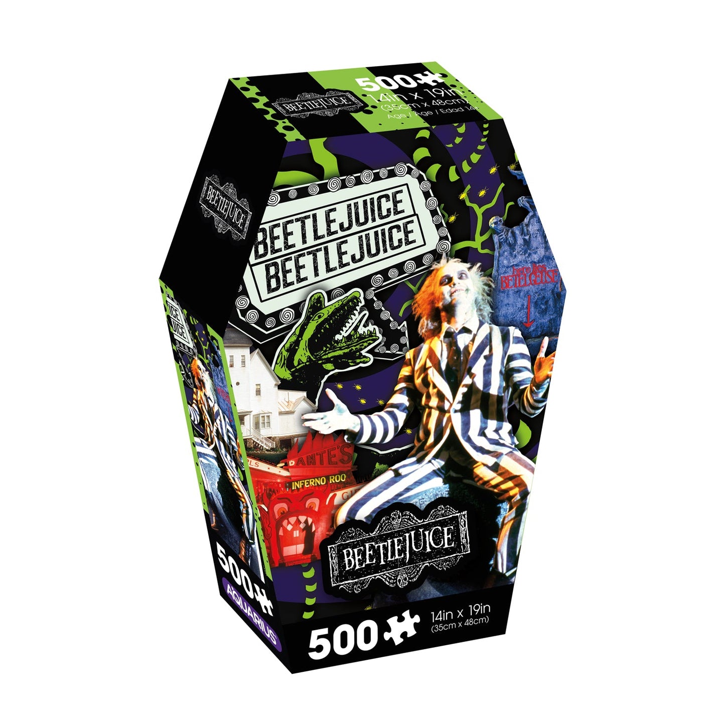 Beetlejuice Coffin Box 500 Piece Jigsaw Puzzle Nmr