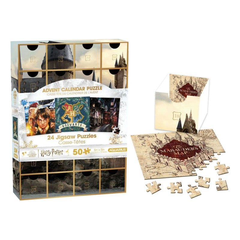 Harry Potter Advent Calendar Puzzle (24 Jigsaw Puzzles / 50 Pieces Each)