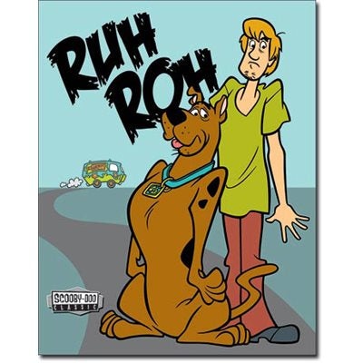 AFFICHE MÉTAL SCOOBY DOO Distribution julia