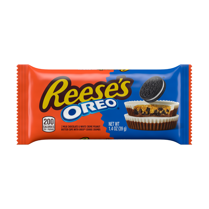 REESE'S OREO® Milk Chocolate and White Creme Peanut Butter Cups Candy Packs Blackcat