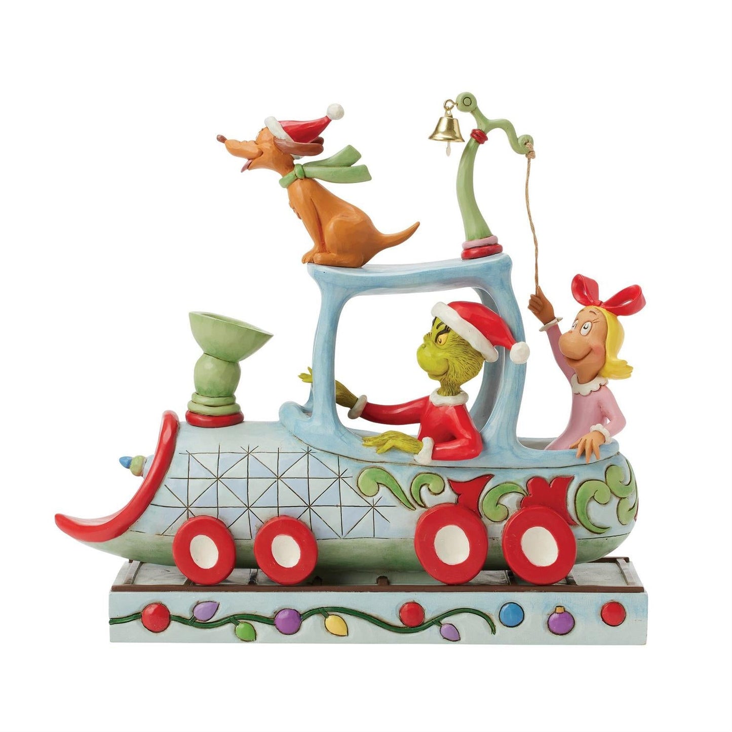 Grinch, Max and Cindy on Train Enesco