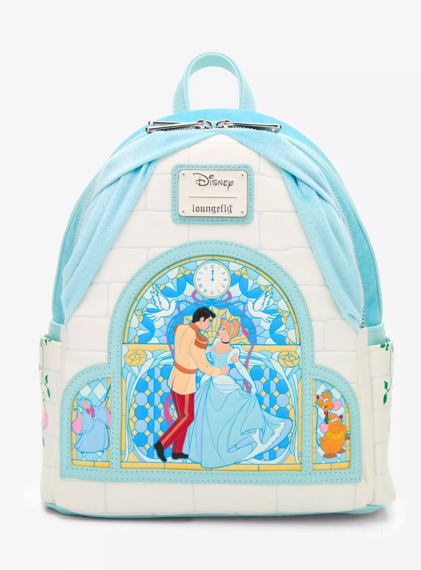 Loungefly Disney Cinderella Stained Glass Portrait Mini Backpack HT/BL