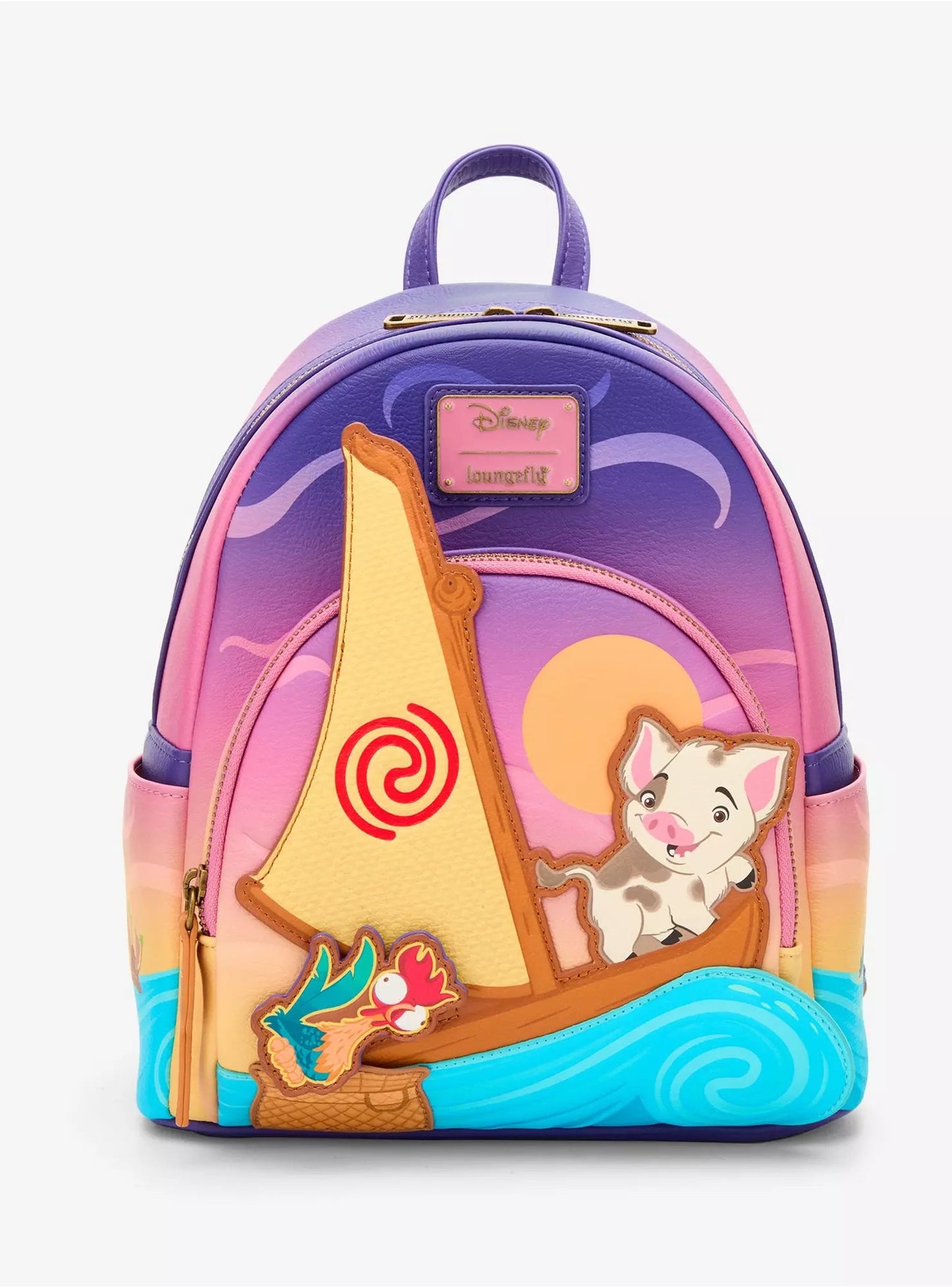 Loungefly Disney Moana Pua & Hei Hei Boat Mini Backpack HT/BL