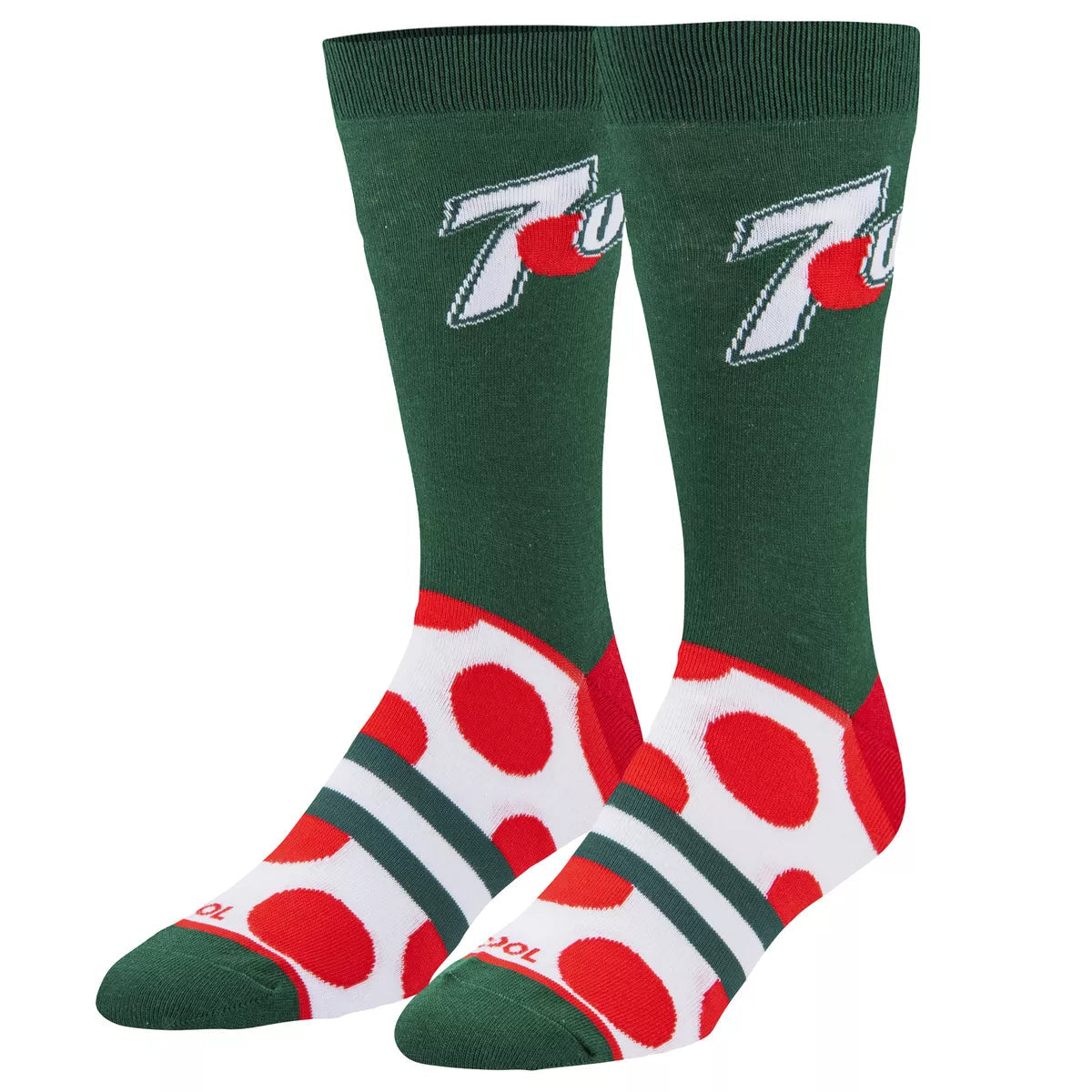 7UP Big Dots - Cool Socks Mens Crew Folded Odd sox