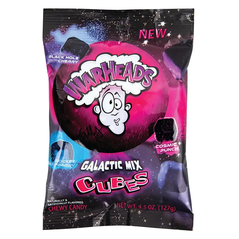 Peg Bag - Warheads Galactic Cubes 4.5oz D workin