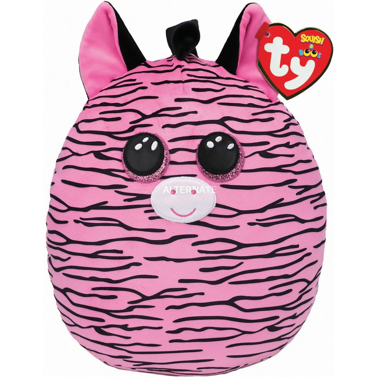 ZOEY - zebra pink squish 10" TY