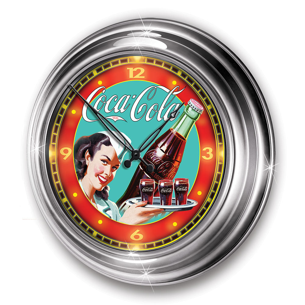 Coca cola atomic clock Confiserie et cie