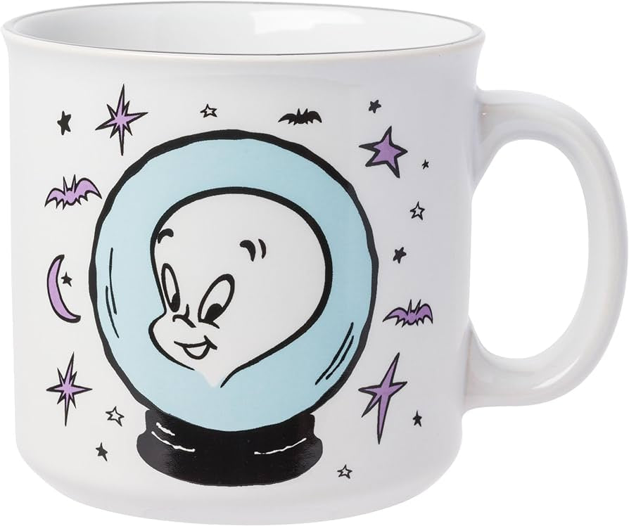 Tasse de camping en céramique Casper Crystal Ball Face 20 oz Ma boutique