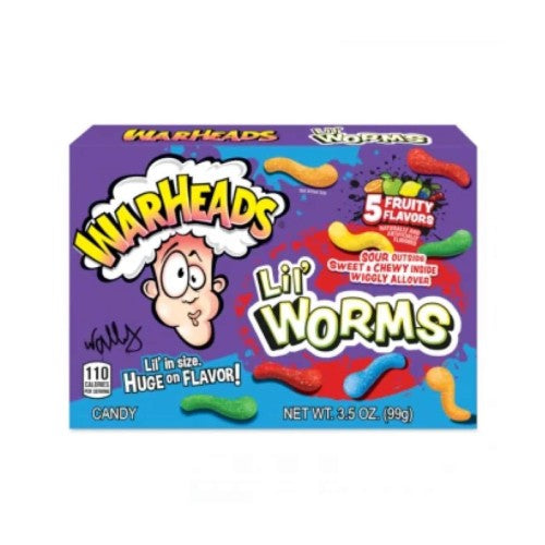 Theater Box - Warheads Lil Worms 3.5 oz (99g) x 12 Ma boutique