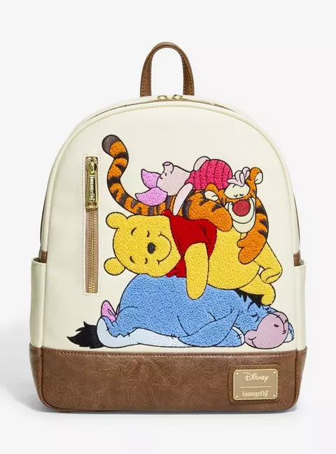 Loungefly Disney Winnie the Pooh & Friends Chenille Embroidered Mini Backpack HT/BL