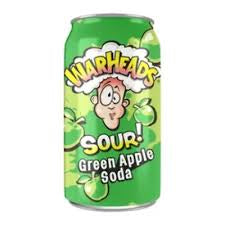 WARHEADS SOUR GREEN APPLE SODA Confiserie et cie
