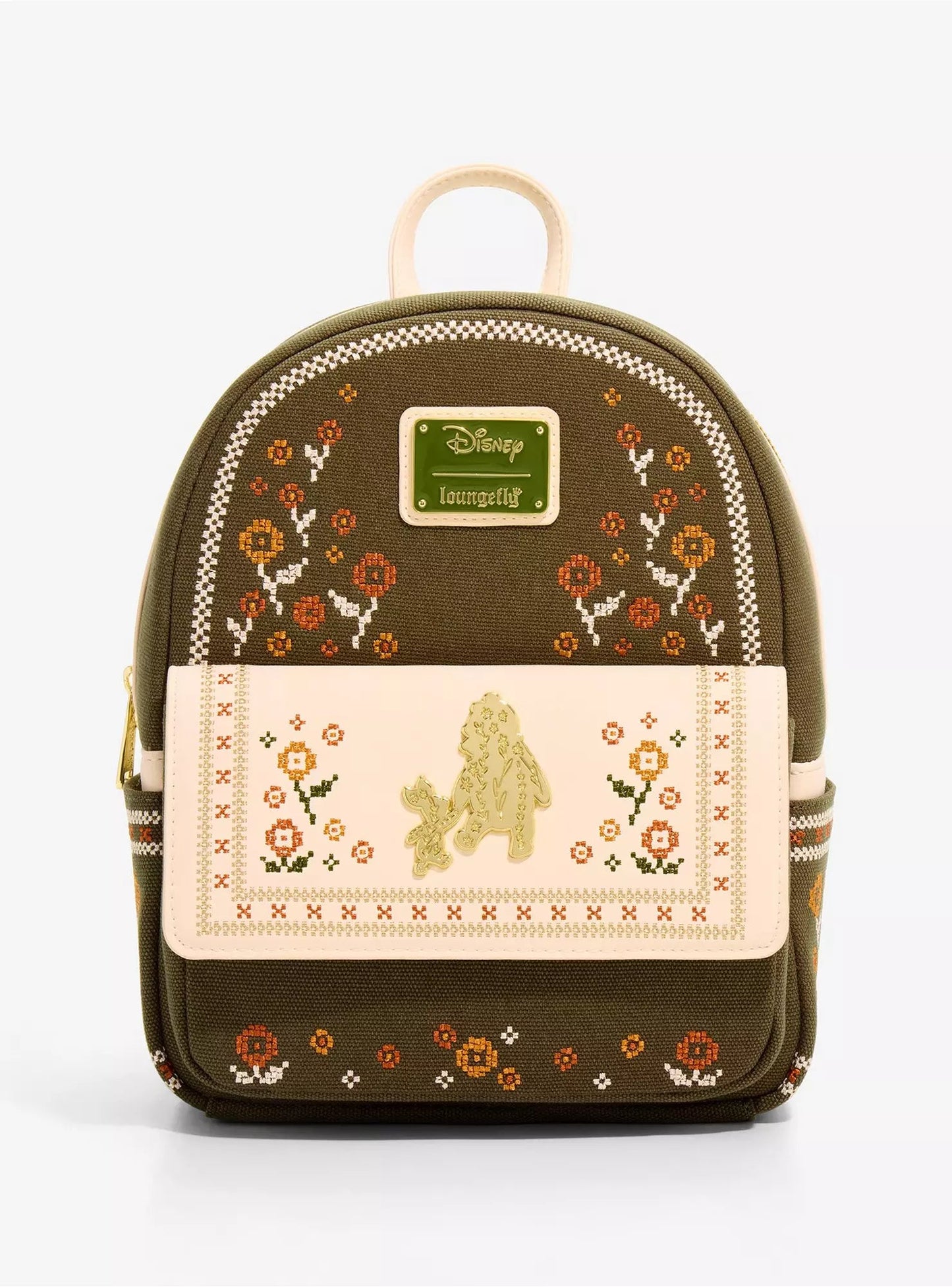 Loungefly Disney Winnie the Pooh Floral Cross Stitch Mini Backpack HT/BL