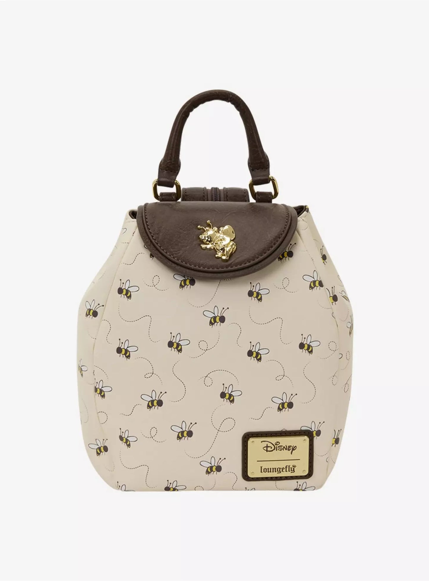Loungefly Disney Winnie the Pooh Bees Allover Print Micro Mini Backpack HT/BL