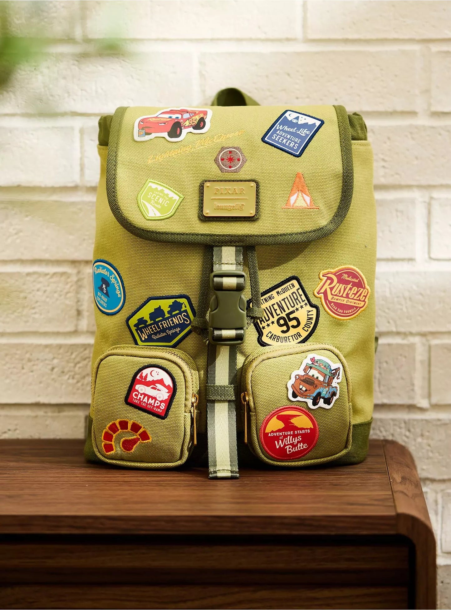 Loungefly Disney Pixar Cars Patches Mini Backpack HT/BL