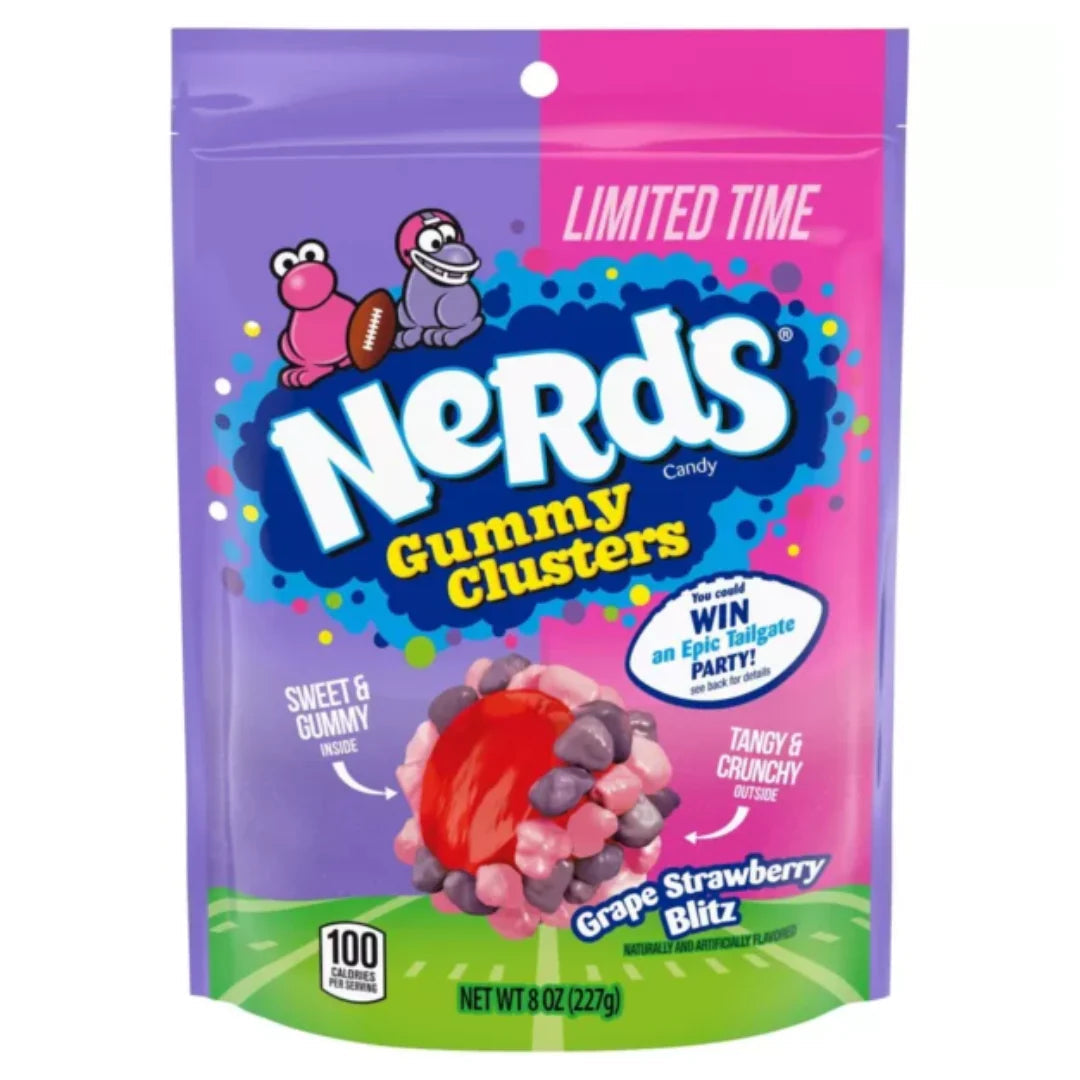 NERDS GUMMY CLUSTER GRAPE STRAWBERRY Confiserie et cie