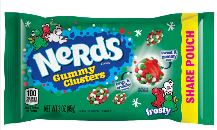 Nerds Holiday Gummy Clusters Sharepack - 3 oz Confiserie et cie