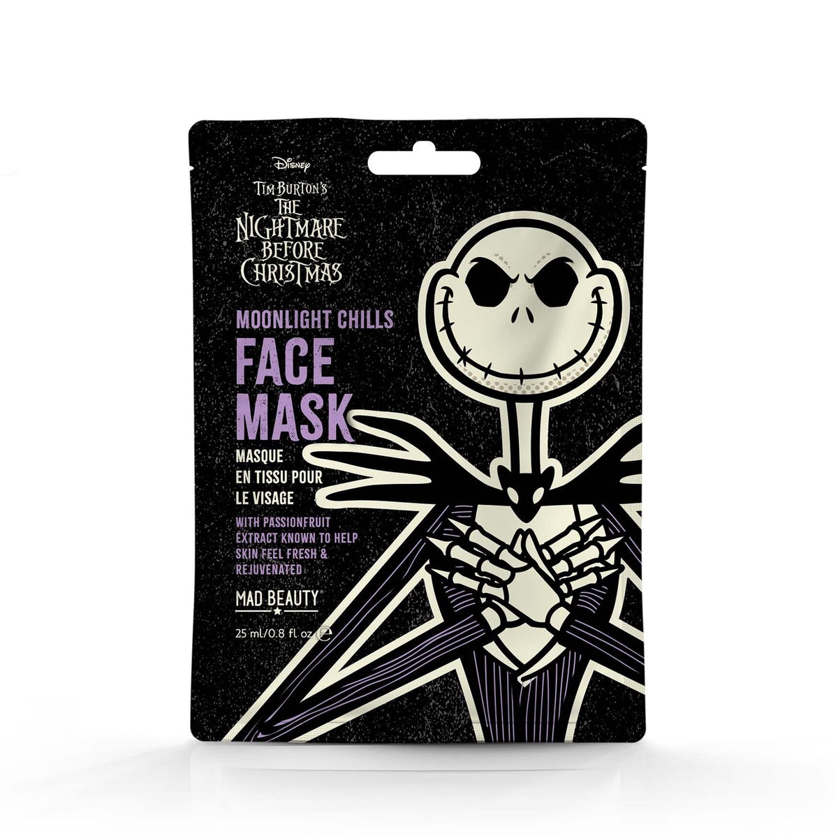 Nightmare Before Christmas Cosmetic Sheet Mask - Jack - Passionfruit Mad beauty