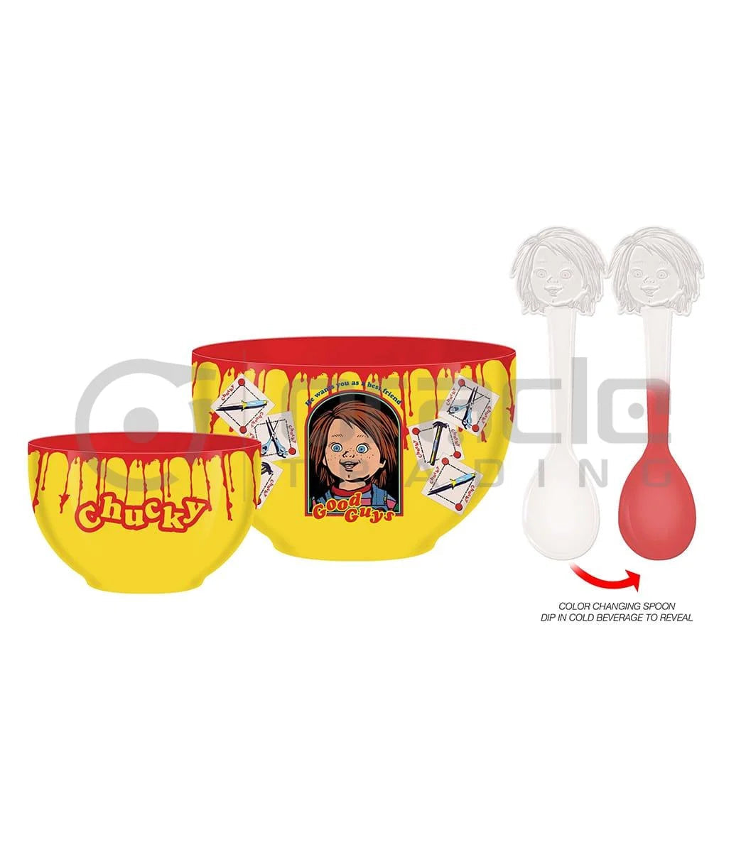 Chucky Bowl & Spoon Set Silver Buffalo