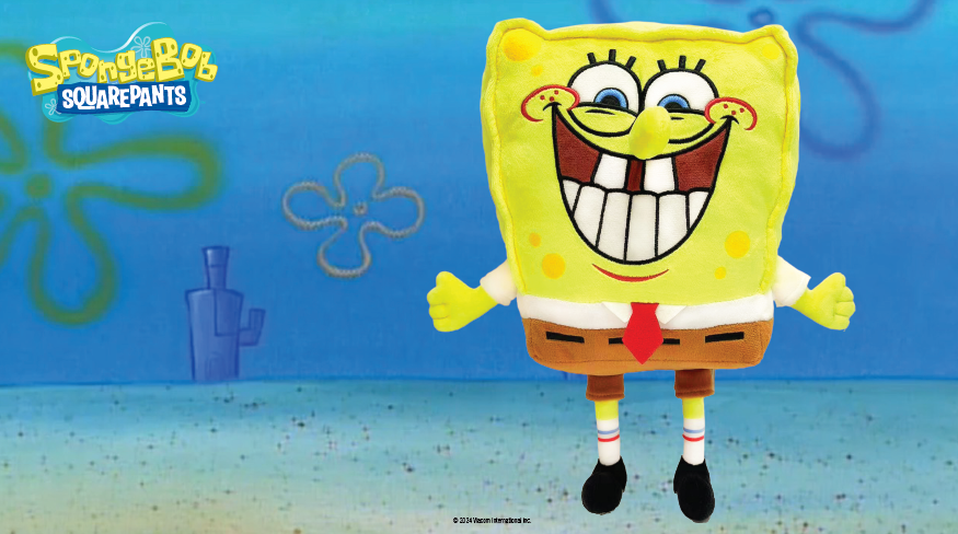 SPONGE BOB MEDIUM PLUSH - SPONGE BOB-SMILE Confiserie et cie