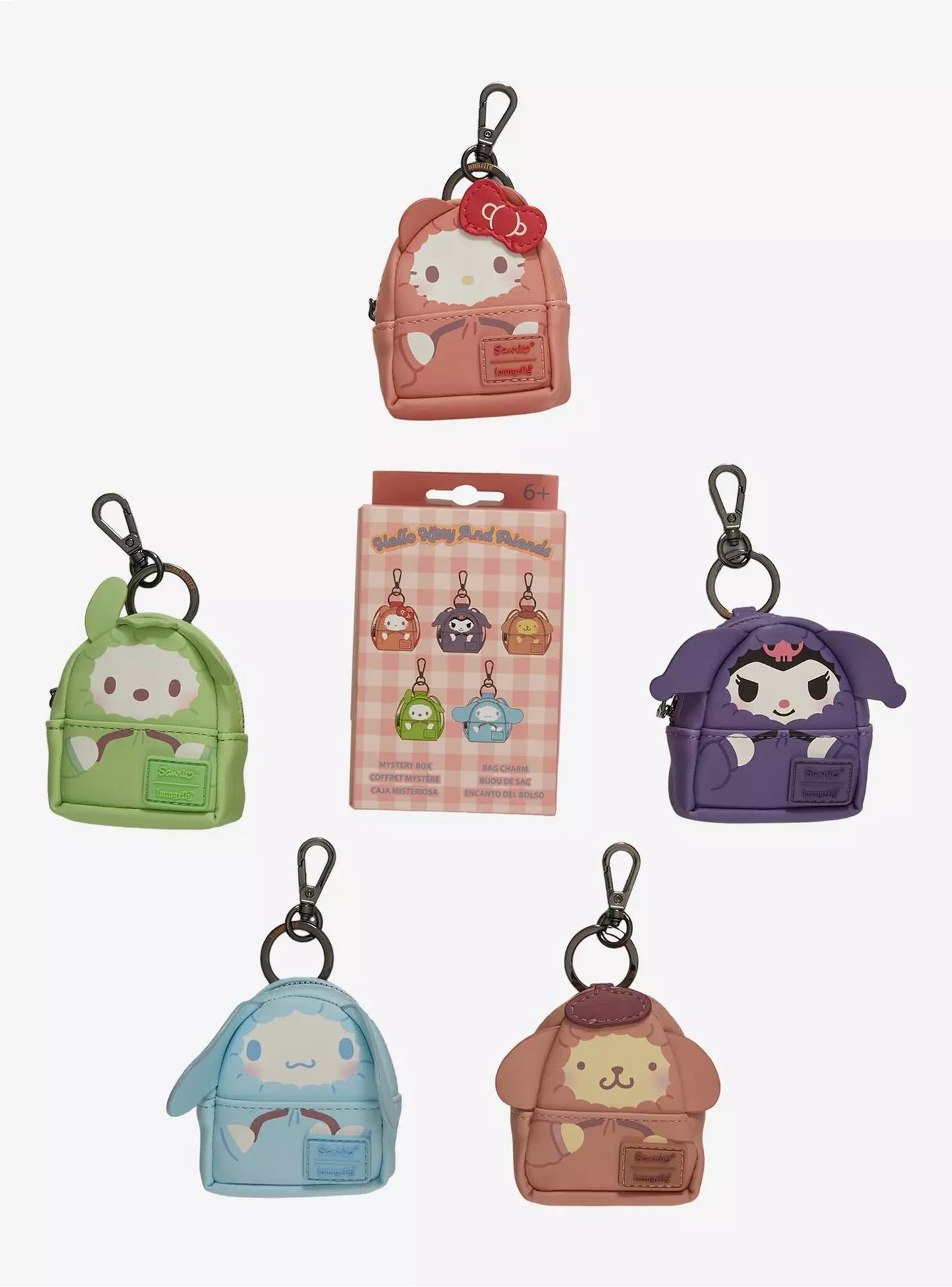 Loungefly Hello Kitty And Friends Hoodie Blind Box Coin Purse Bag Charm HT/BL