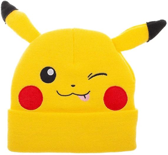 Pokemon - Pikachu - Embroidered Beanie with Ears