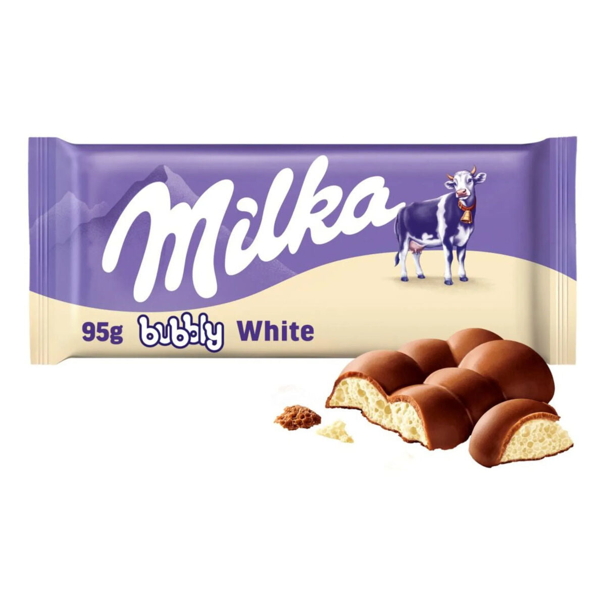 Milka bubbly white