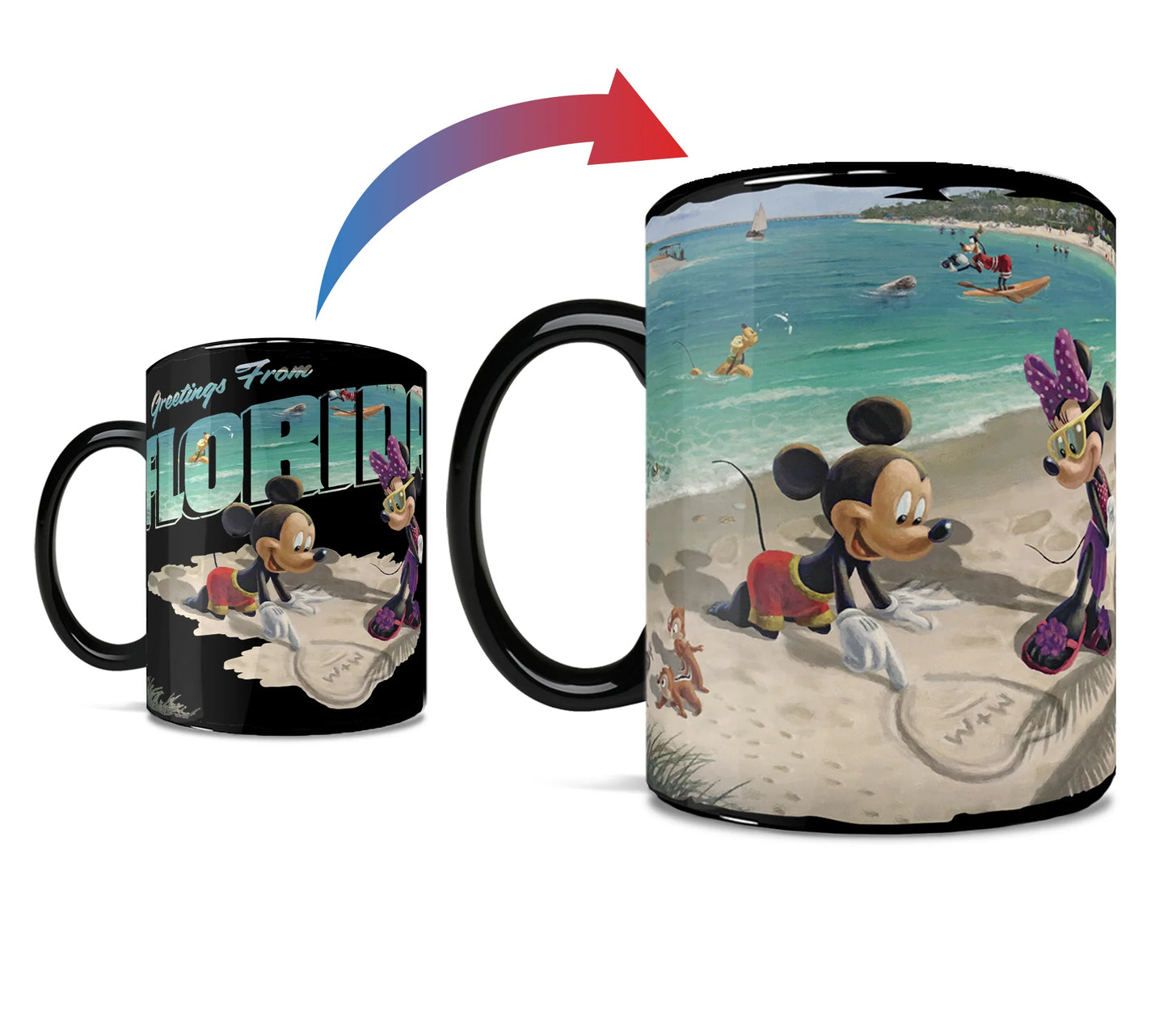 Disney (Mickey & Minnie Mouse in Florida) Morphing Mug® Heat-Sensitive Clue Mug
