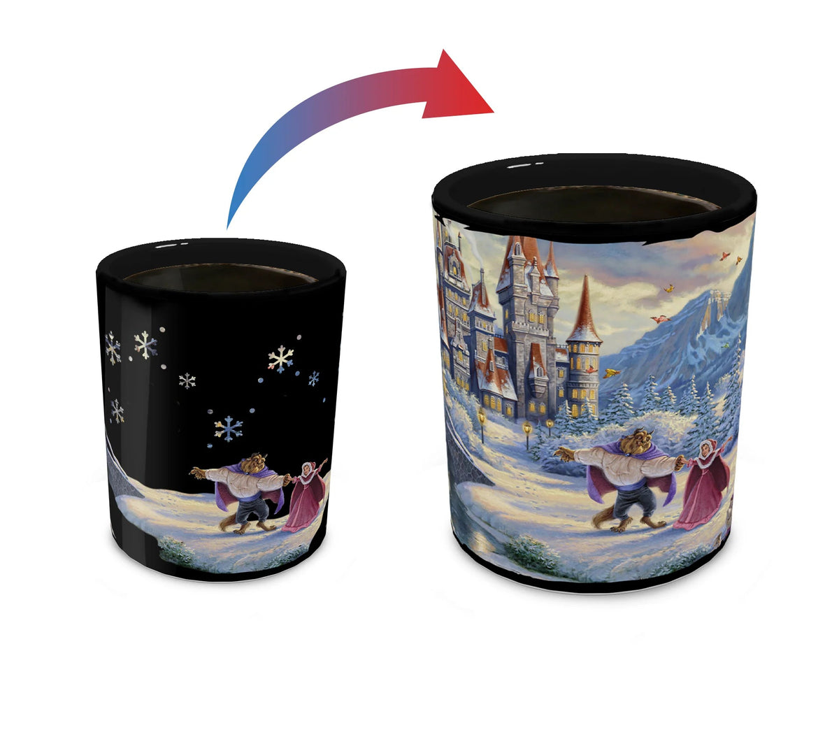Disney (Beauty and the Beast - Winter Enchantment) Morphing Mugs® Heat-Sensitive Clue Mug FilmCells