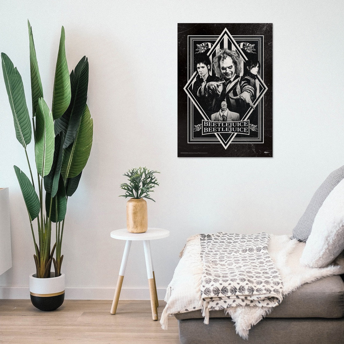 Beetlejuice Beetlejuice (Black and White) MightyPrint™ Wall Art
