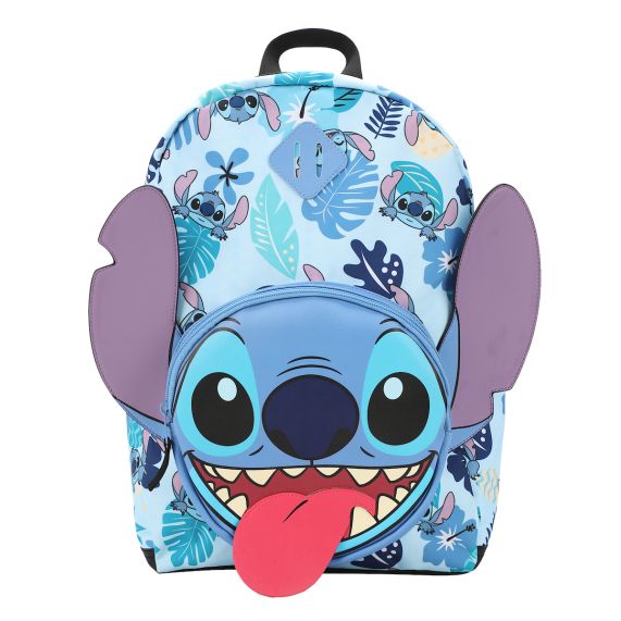 Lilo & Stitch Big Face Tropical Leaves 17" Backpack Bioworld