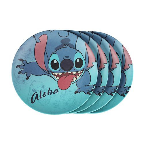 Lilo & Stitch Aloha Bamboo Plates - Set of 4 Bioworld