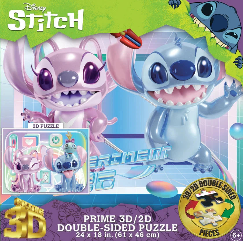 3D/2D Disney Stitch 500pc 24x18" 1di